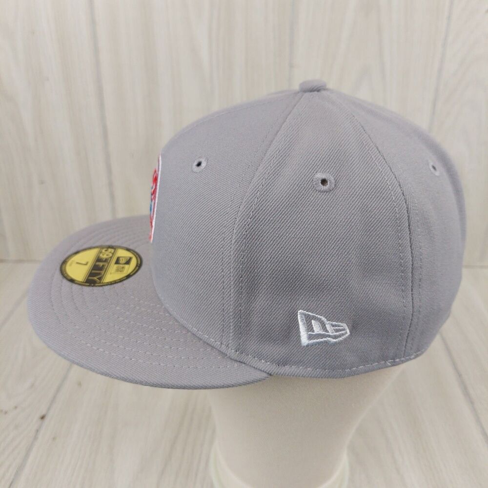 New‎ York Yankees Hat Cap Size 7 New Era 59Fifty Gray Cooperstown Collection MLB - Picture 2 of 10
